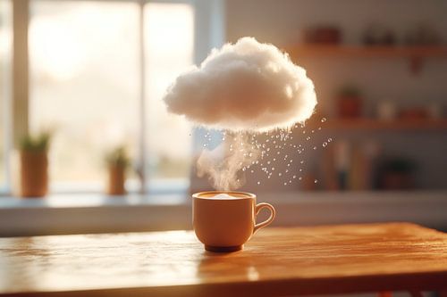 Wolkiger Kaffee
