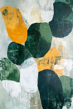 Abstract leaves in earthy colours by Poster Art Shop