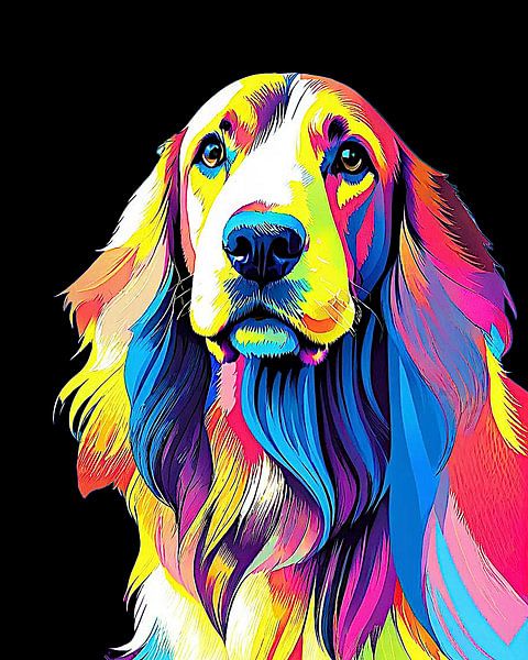 Mehrfarbiger Hund 2 von Hans Levendig (lev&dig fotografie)