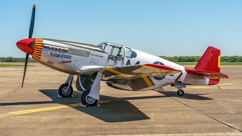 North American P-51C Mustang of the Tuskegee Airmen. by Jaap van den Berg