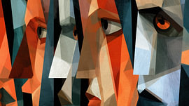 Concerned people on Judgement Day: Cubism