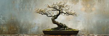 Panorama bonsai stilleven van Digitale Schilderijen