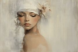 Portrait aux couleurs pastel sur Carla Van Iersel