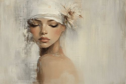 Portret in pastelkleuren