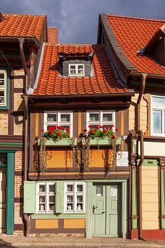 Oude binnenstad, Wernigerode, Harz, Saksen-Anhalt, Duitsland van Torsten Krüger