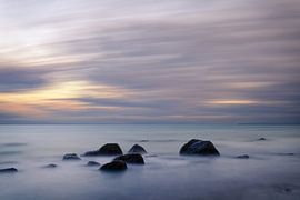 Avondlicht aan de Oostzee van Ralf Lehmann