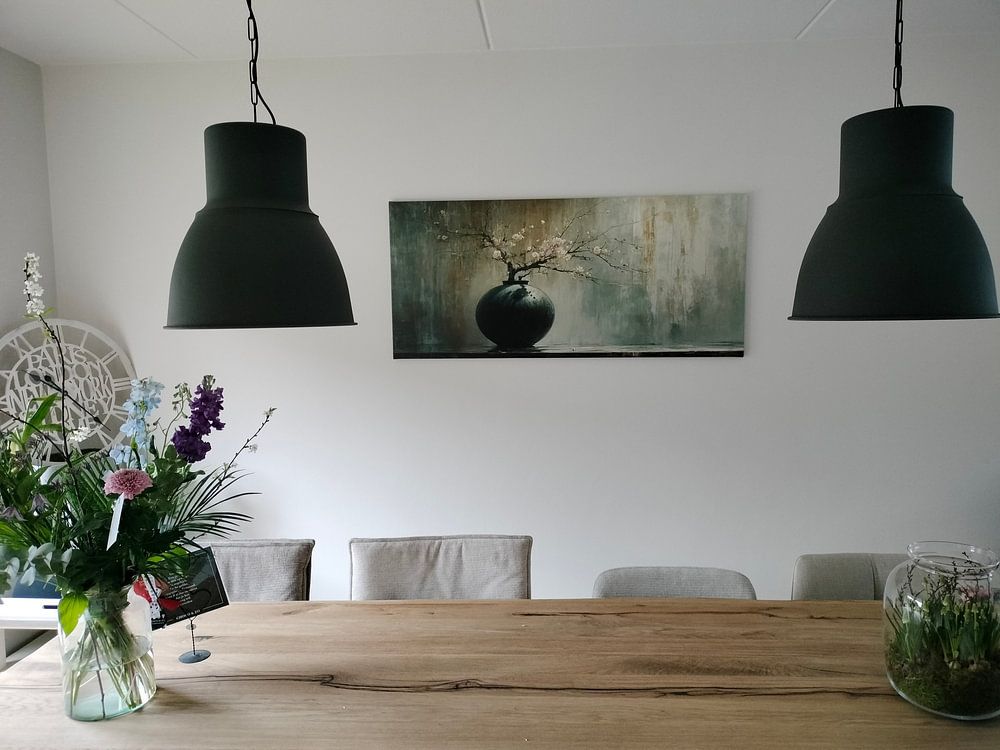 Stillleben Erdtöne | Flüsterblütenresonanz  von Kunst Laune 