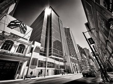 Zwart-wit fotografie: Toronto - Yonge Street van Alexander Voss