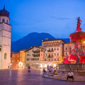 Trient - Domplatz bei Nacht von t.ART