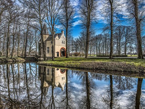 Epema State in Friesland op een stille winterdag