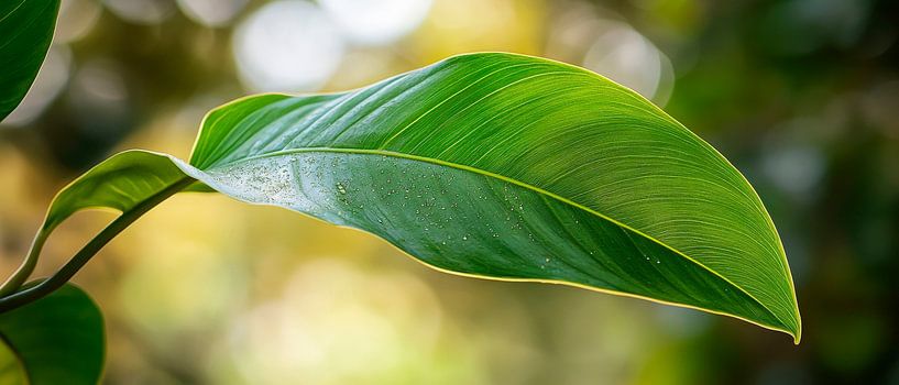 Groen blad met fijne texturen van Poster Art Shop