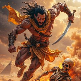 PYROTHARIS – De bezeten krijger in gevecht tegen de ondoden voor de piramiden van INFERAURUM