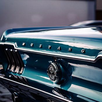 Ford Mustang GT Klassieke Auto Straatfotografie Berlijn