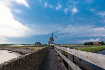 Windmolen op  Texel van Brian Morgan