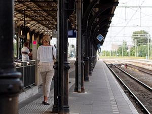 Over het perron van Station Nijmegen