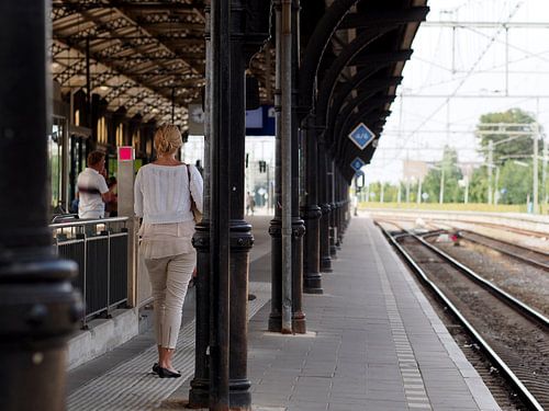 Over het perron van Station Nijmegen