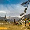 Dramatische lucht in de vallei der koningen, Tibet van Rietje Bulthuis