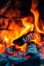 Blazing fire by Poster Art Shop