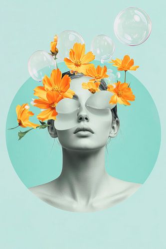 Bloemen in het hoofd