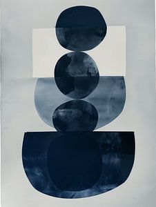 Indigo, modern und abstrakt