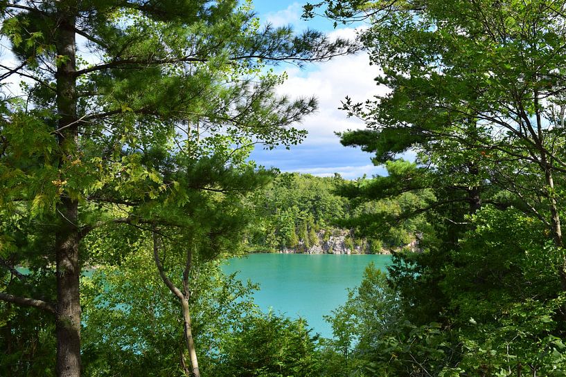 Vue du lac Pink dans le parc de la Gatineau, Ontario par Studio LE-gals