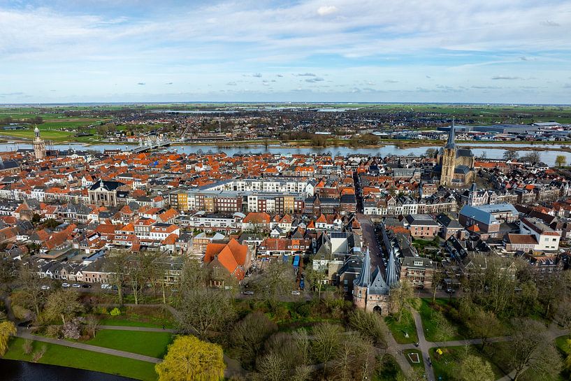 Kampen from the air by Evert Jan Kip