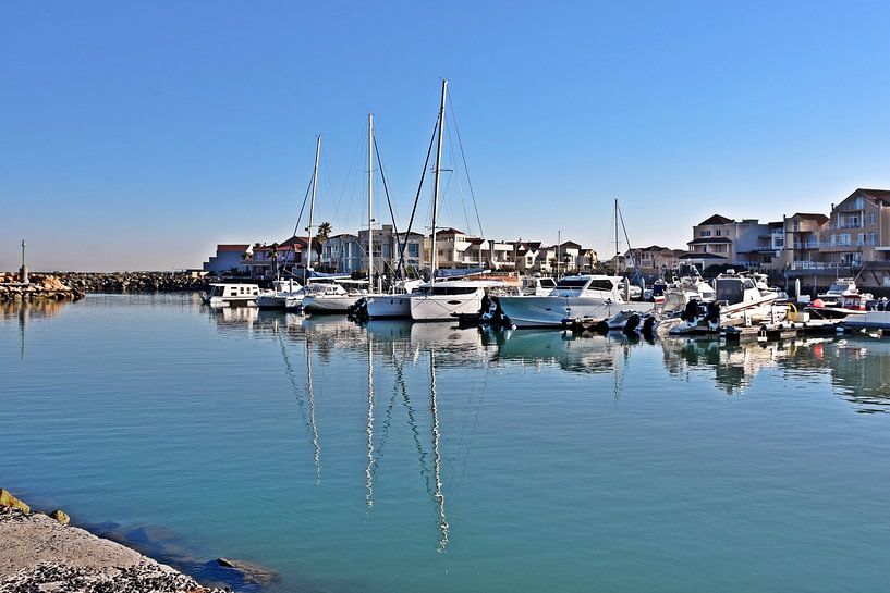 de jachthaven op Harbour Island in Gordons Bay van Werner Lehmann