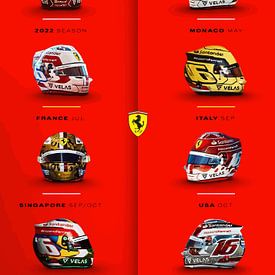 ferrari helm geselecteerd van Lixie Bristtol