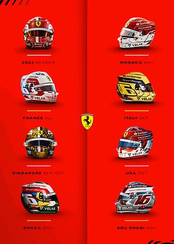 ferrari helm ausgewählt