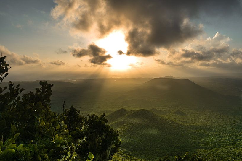 Sunrise Saint Christopher Mountain Curacao by Jessey Duinkerken