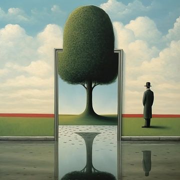 Surrealistisch Schilderij | Spiegel van ARTEO Schilderijen