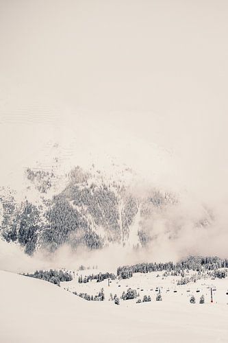 Zillertal ski area in winter