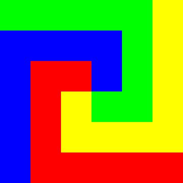 Color-Permutation-Spiral | S=03 | P #01 | RBGY