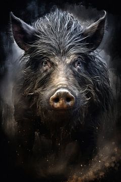 Wildschwein von ARTEO Gemälde