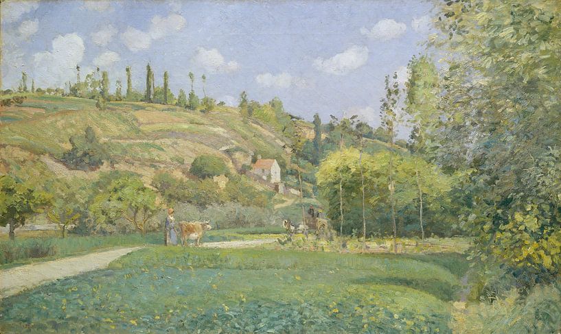 Ein Cowherd bei Valhermeil, Auvers-sur-Oise, Camille Pissarro von Meisterhafte Meister