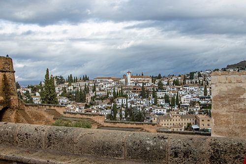 Uitzicht vanaf het Alhambra in Granada