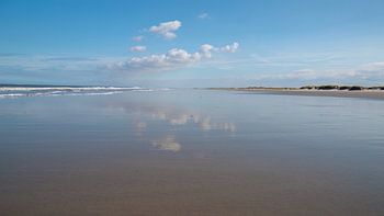 Endless space on the North Sea beach of Schiermonnikoog