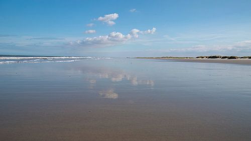 Endless space on the North Sea beach of Schiermonnikoog