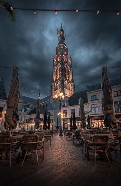 Breda bei Nacht, Havermarkt. von Andre Gerbens