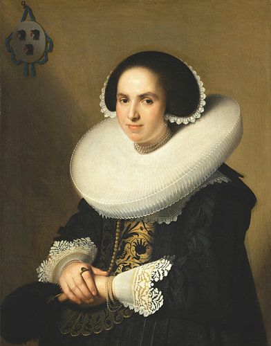 Portret van Willemina van Braeckel, Johannes Cornelisz Verspronck, Johannes van Braeckel