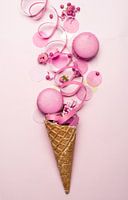 Een roze feest ijsje