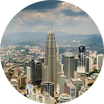 Panorama Kuala Lumpur van Dieter Walther