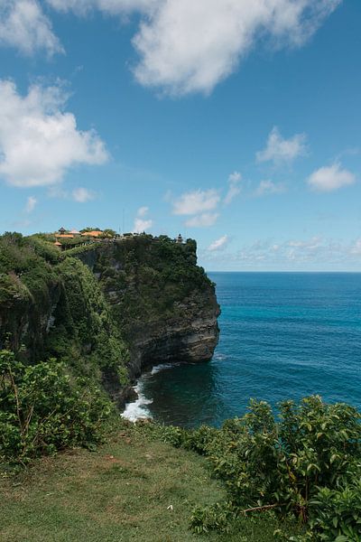 Turquoise Blue Ocean at the Uluwatu Tempe by Troy Wegman