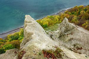 Die Ostseeküste auf der Insel Rügen im Herbst