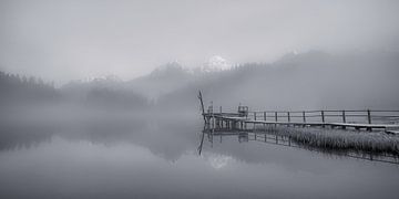 Staz meer met mist van Judith Kuhn
