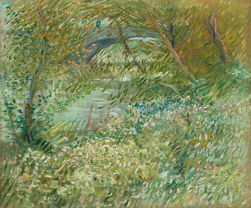 Rivieroever in de lente, Vincent van Gogh