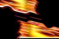 Abstract beeld combinatie van beeldelementen in rood