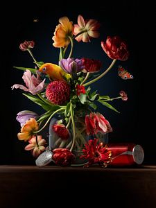 Modern contemporary flowers Still life