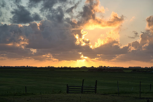 Mooie zonsondergang