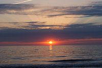 Zonsondergang op het strand
